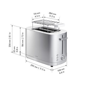 Ekmek Kızartma Makinesi çörek ısıtıcılı | 2 yuva 2 dilim,,large 8