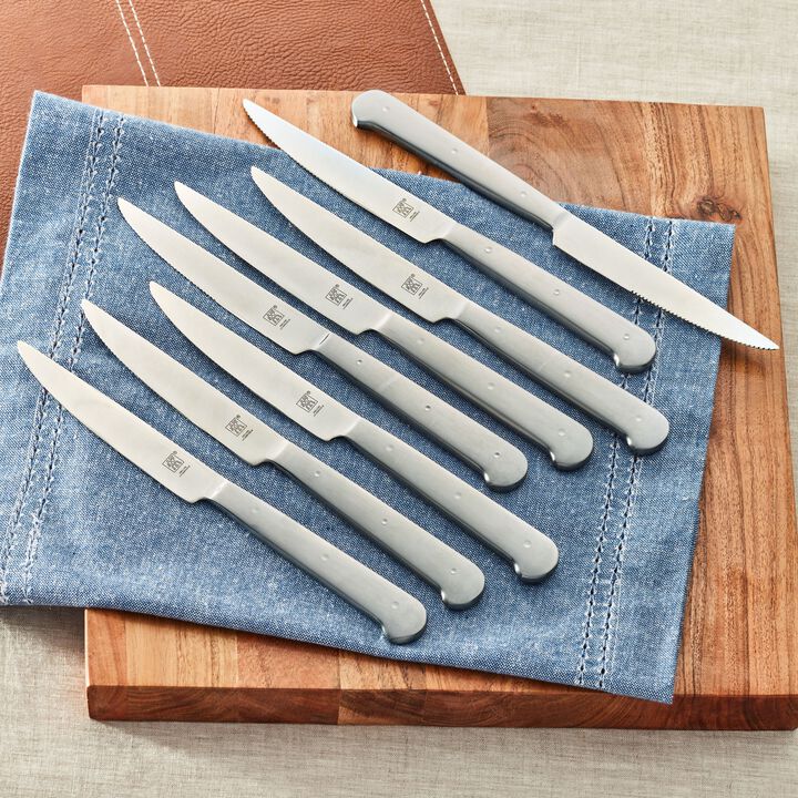 Steak Sets, 8-pc, Stainless Steel Porterhouse Steak Knife Set In Black Presentation Box, large 2