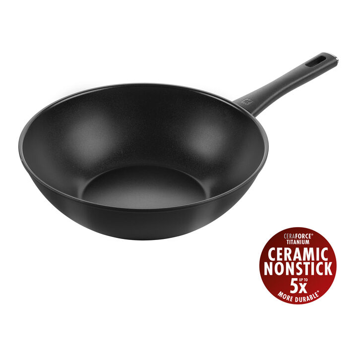 Madura Plus, Wok, 30 cm / 12 inch, aluminum, Titanium-reinforced ceramic non-stick coating, large 1