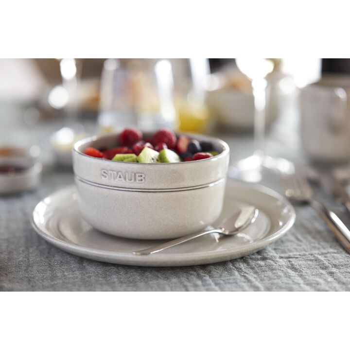 Dining Line, Schüssel 12 cm, rund, Weisser Trüffel, Keramik, large 2