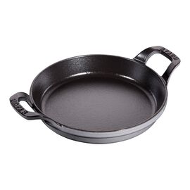 Staub Cast Iron - Baking Dishes & Roasters, 7.5-inch, round, Gratin Baking Dish, graphite grey