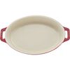 Ceramique, 12.25 inch, Oval, Baking Dish, Cherry, small 2
