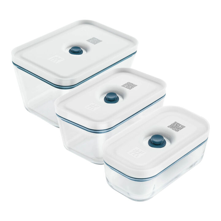 SMALL/MEDIUM/LARGE / 3 PIECE VACUUM BOX SET, GLASS, LA-MER, large 1