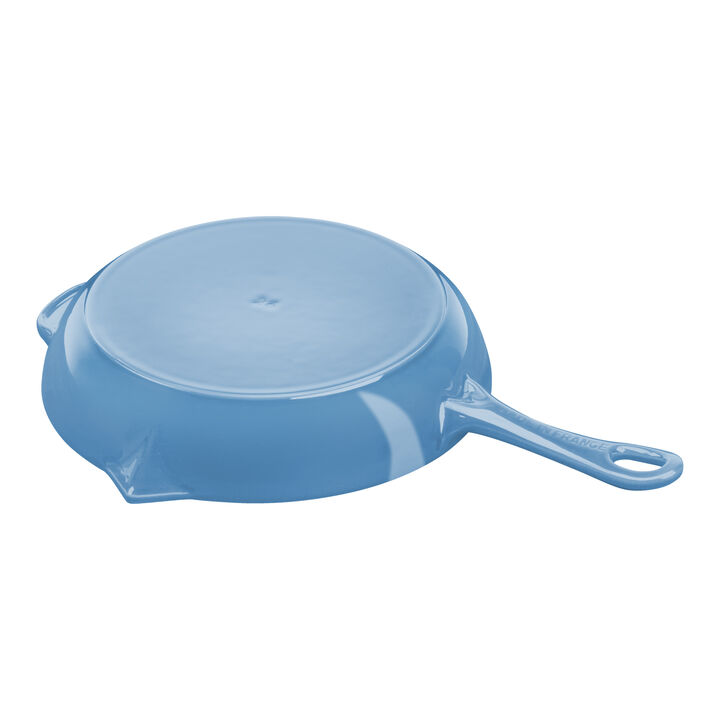 Pans, 26 cm / 10 inch cast iron Frying pan, ice-blue, large 2