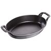 Specialities, 24 cm oval Cast iron Oven dish graphite-grey, small 1