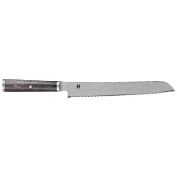 Couteau à pain 24 cm, Noir brun, Tranchant en dents de scie,,large 1