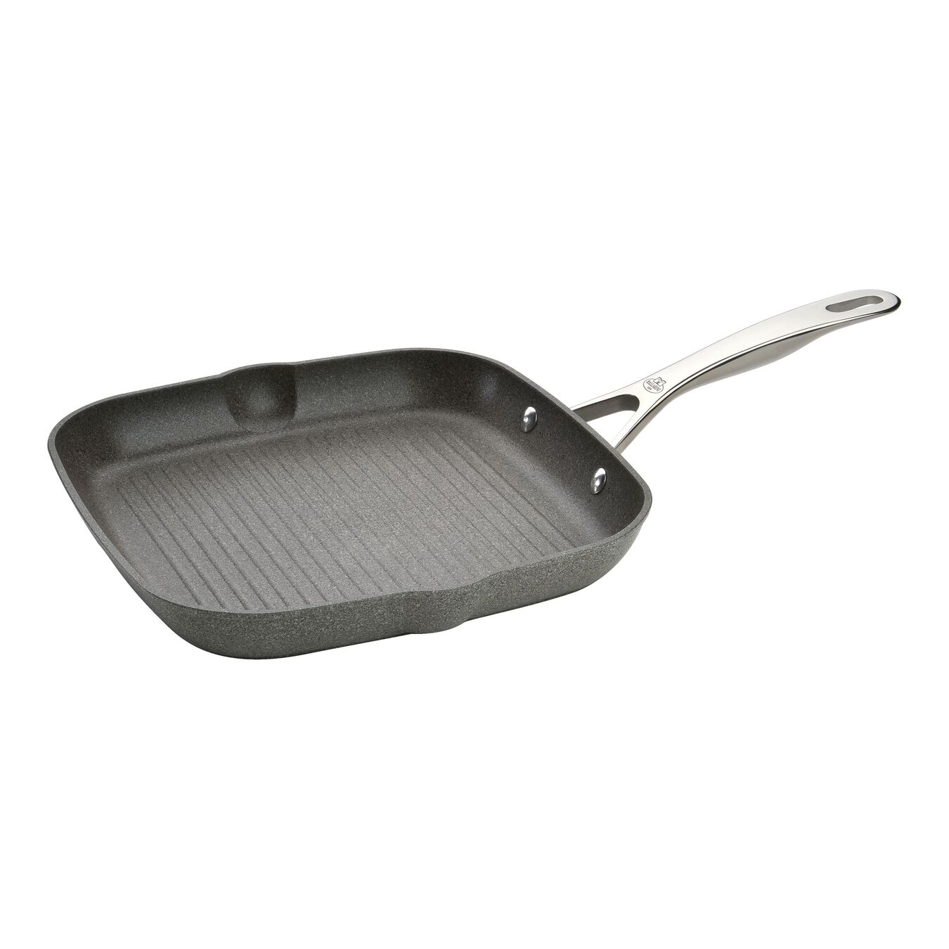 Grillpfanne 28 cm, Aluminium, Steinoptik grau,,large 1