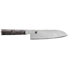 MIYABI 5000 MCD 67, Couteau santoku 18 cm, Noir brun, Tranchant lisse