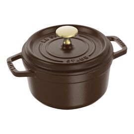Cocotte 16 cm, Rond(e), Chocolat, Fonte