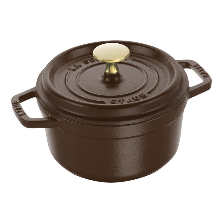 La Cocotte, Cocotte 16 cm, rund, Chocolate, Gusseisen, large 1