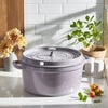 Cast Iron - Round Cocottes, 7 qt, round, Cocotte, lilac, small 5