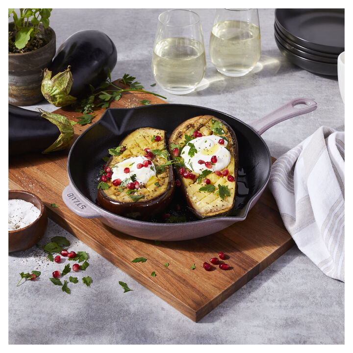 Cast Iron, 10-inch, Frying Pan, Lilac, large 2