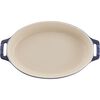 Ceramic - Oval Baking Dishes/ Gratins, 2-pc, Baking Dish Set, Dark Blue, small 3