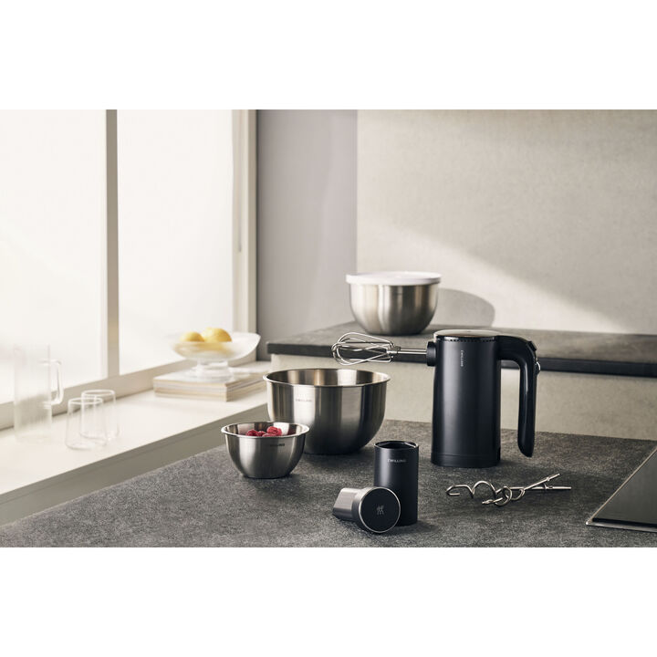 XTEND, Trådløst håndmikser i startersæt med batteri og skålsæt i rustfrit stål, 7 dele, sort, large 2