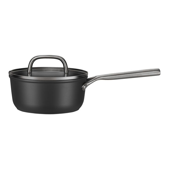 Milano, Casseruola con manico con coperchio in vetro - 18 cm, alluminio, CERAFORCE Titanium, large 4