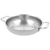 24 cm / 9.5 inch 18/10 Stainless Steel Frying pan with 2 handles,,large