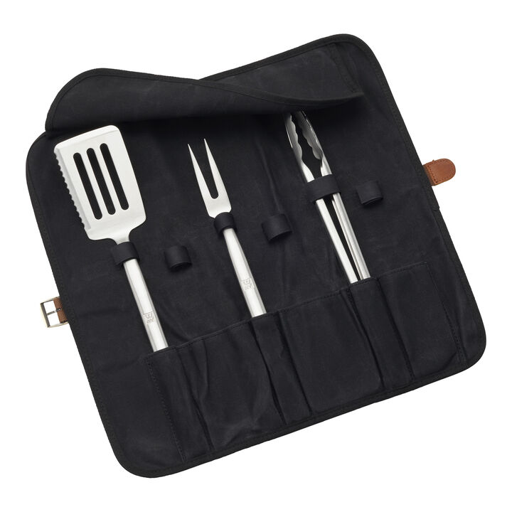 BBQ, 4-pc Grill Tool Set, Stainless Steel , large 1
