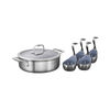 Spirit Ceramic Nonstick, Egg poacher 4 inserts, 18/10 Stainless Steel, small 3