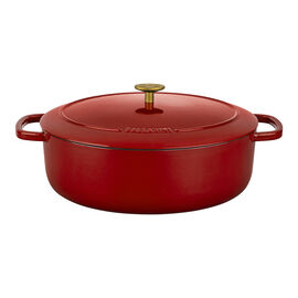 Cocotte ovale - 33 cm, rosso