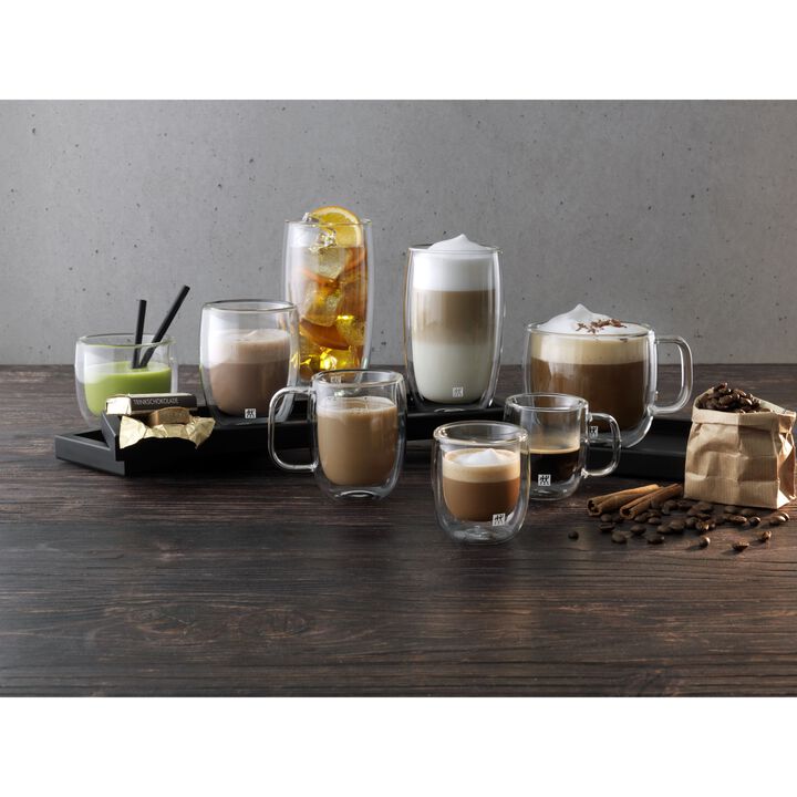 Sorrento, 8 Piece, Latte Glass Set - Value Pack, transparent, large 4