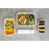 Fresh & Save, Set de lunch box sous vide, 3 pi&egrave;ces / L, gris semi-transparent, plastique, small 3