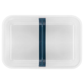 Vakumlu Yemek Taşıma Kabı, L Düz, Plastik, yarı şeffaf-Akdeniz Mavisi,,large 4