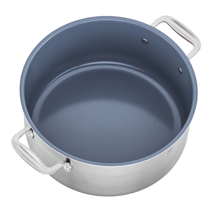 Spirit Ceramic Nonstick, Stock pot, 8 qt, 18/10 Stainless Steel, Ceramic coating, large 3