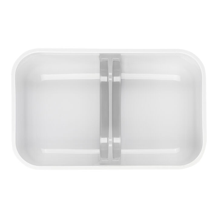 Dinos, L DINOS Vacuum Lunch Box with divider, plastic, white-grey, large 4