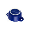 Ceramique, 10 cm round Ceramic Mini Cocotte dark-blue, small 5