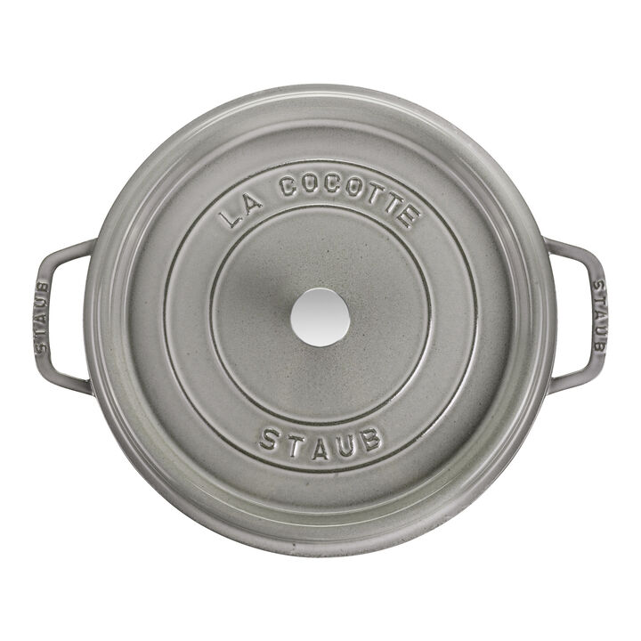 Cast Iron, 7 qt, Round, Dutch Oven, Graphite Grey, large 4