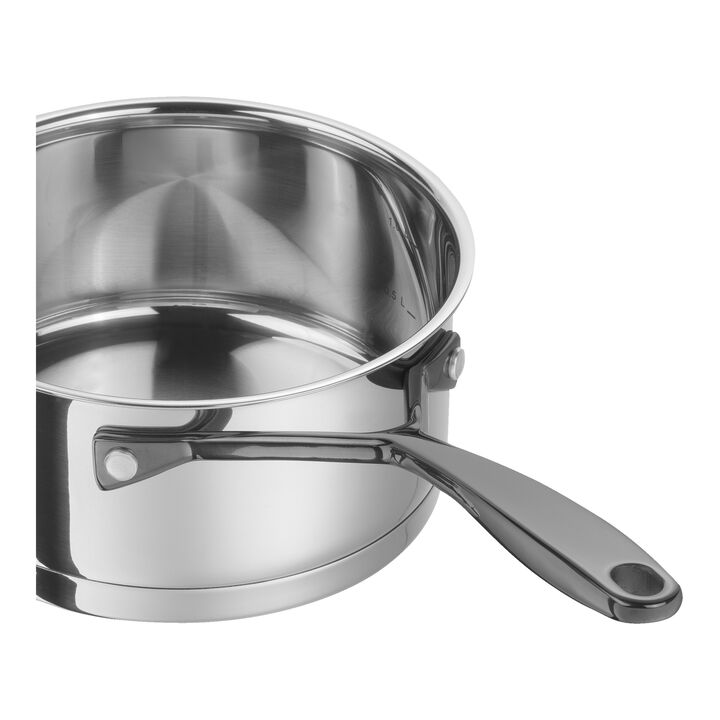Bellasera, 1.5 l stainless steel round Sauce pan with lid, silver, large 2