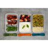 Fresh & Save, Lot de lunch box sous-vide, L plate / 6-pcs, Plastique, semi transparent-Gris, small 9