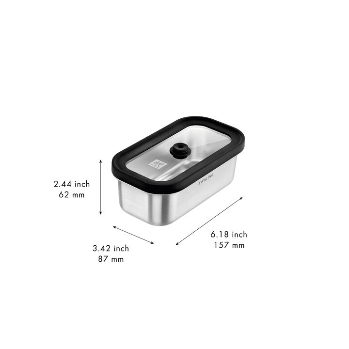 Fresh & Save STAINLESS, Boîte sous vide S, Acier inoxydable, Argent, large 2