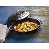 Specialities, 23 cm oval Cast iron Oven dish with lid black, small 4