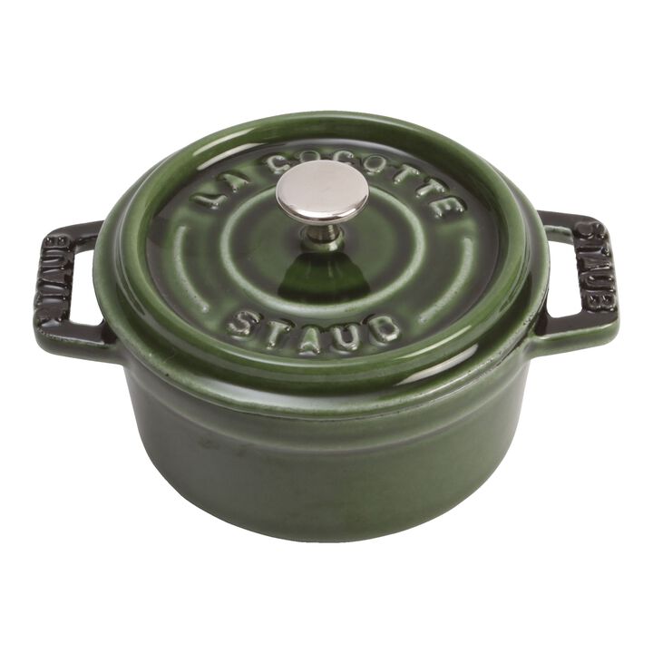 La Cocotte, Mini braadpan 10 cm / 250 ml, Rond, Basilicumgroen, large 1