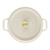La Cocotte, 3.7 l cast iron round Cocotte, Cream, small 4