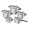 More, 5-pcs, Set de casseroles, Argent, small 1