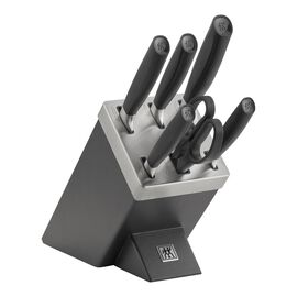 ZWILLING All * Star, 7-pcs anthracite Ash Knife block set with KiS technology