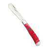 Outdoor, 3.5-inch, Trapper Folding Pocket Knife, Red Smooth Bone, small 8