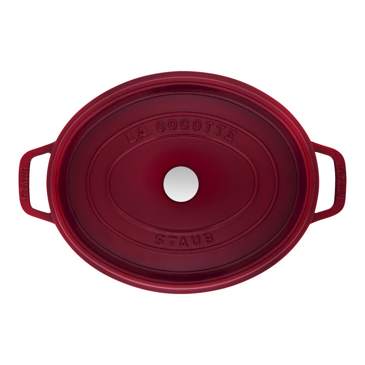La Cocotte, 5.5 l cast iron oval Cocotte, Bordeaux, large 3