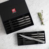 Steak Sets, 8-pc, Stainless Steel Porterhouse Steak Knife Set In Black Presentation Box, small 2