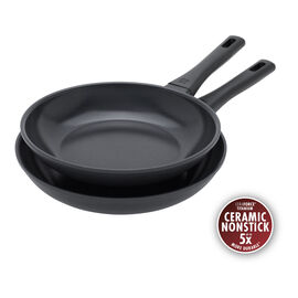 Frying pan set, 2-pc, Non-stick, Titanium-reinforced ceramic non-stick coating