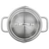 5-pcs Stainless steel Pot set silver,,large