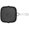 Alba, 28 cm / 11 inch aluminum square Grill pan, black, small 2