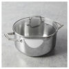 Clad H3, 6 qt, Stainless Steel, Dutch Oven With Glass Lid, small 7