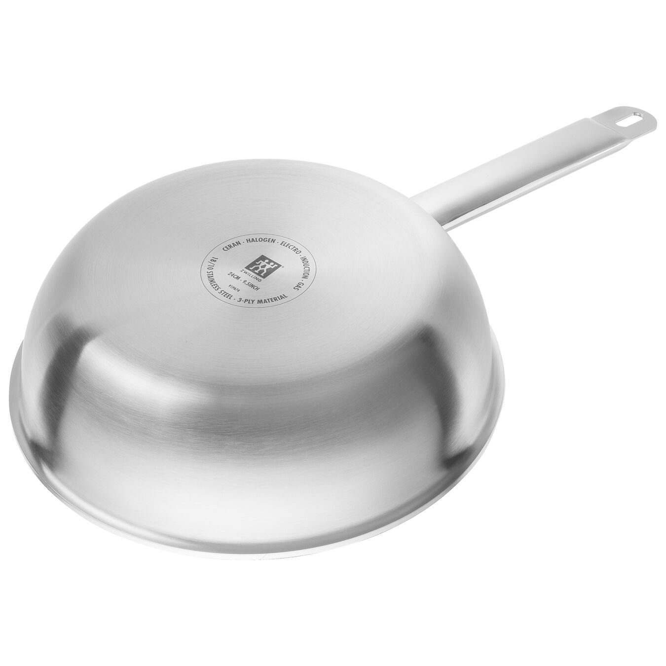 20 cm 18/10 Stainless Steel Frying pan silver-black,,large 3