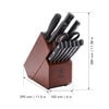12-pc, Knife block set, brown,,large