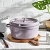 Cast Iron - Round Cocottes, 5.5 qt, Round, Cocotte, Lilac, small 5