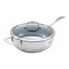  stainless steel Non-Stick Perfect Pan with lid 4.3QT,,large