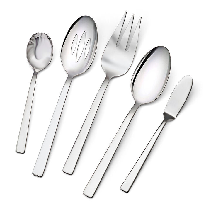 King (polished), 45-pc Flatware Set, 18/10 Stainless Steel , large 3
